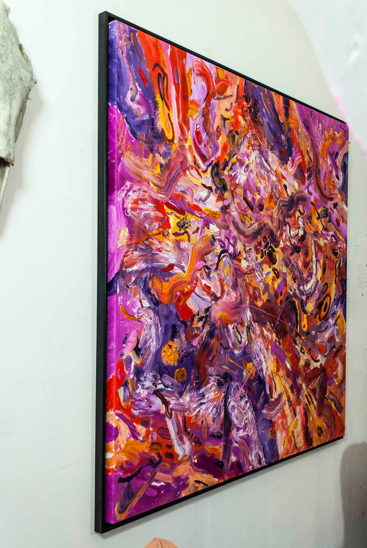
Muscle Memory by Dominic Virtosu: original work, 150x150cm / 59.05x59.05 in, oil on canvas, 2021 (view 21)