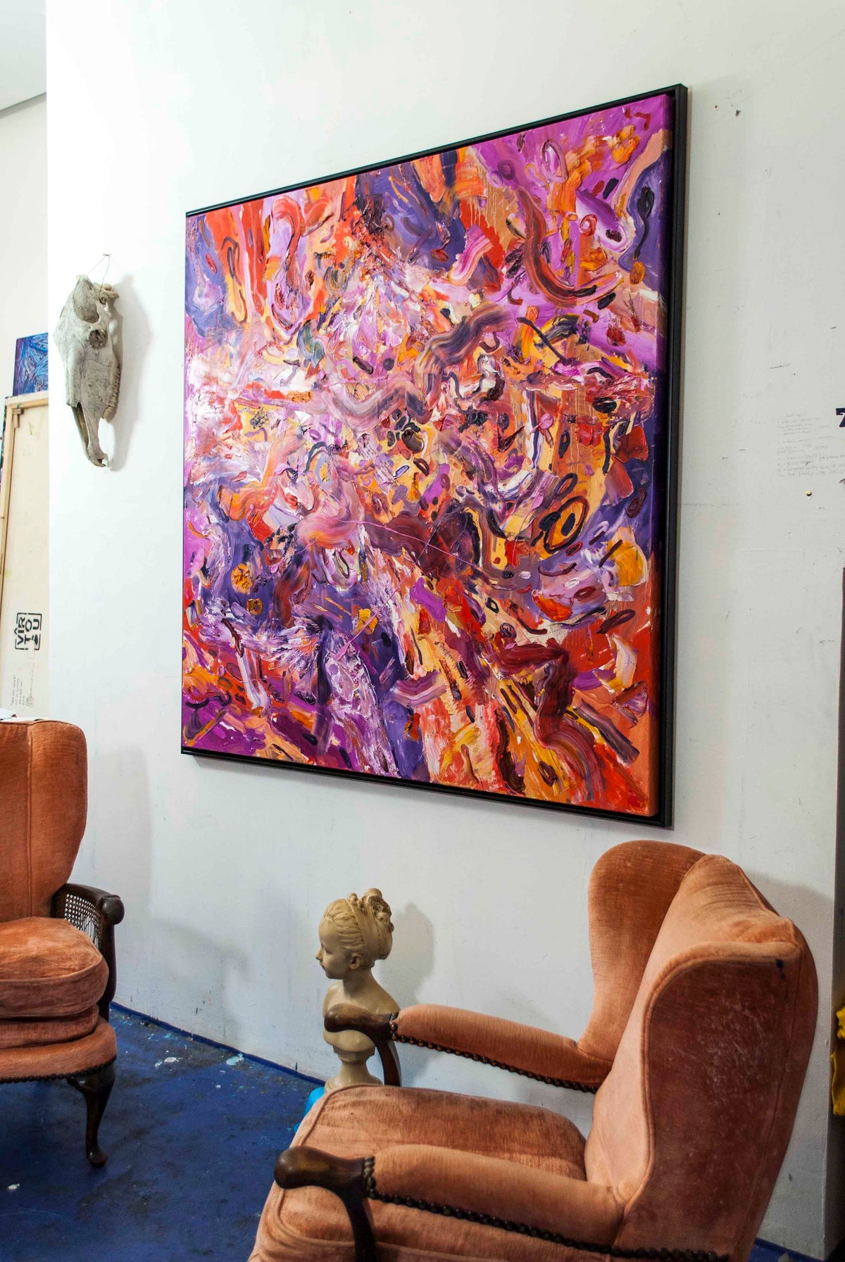 
Muscle Memory by Dominic Virtosu: original work, 150x150cm / 59.05x59.05 in, oil on canvas, 2021 (view 5)