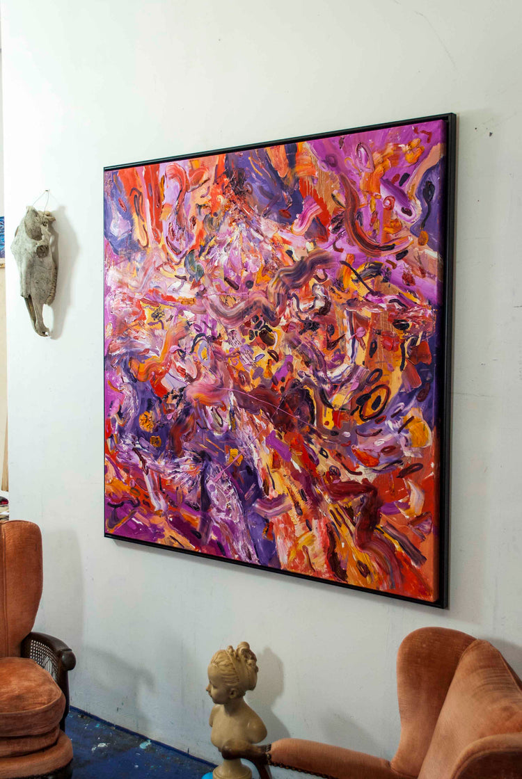 
Muscle Memory by Dominic Virtosu: original work, 150x150cm / 59.05x59.05 in, oil on canvas, 2021 (view 7)