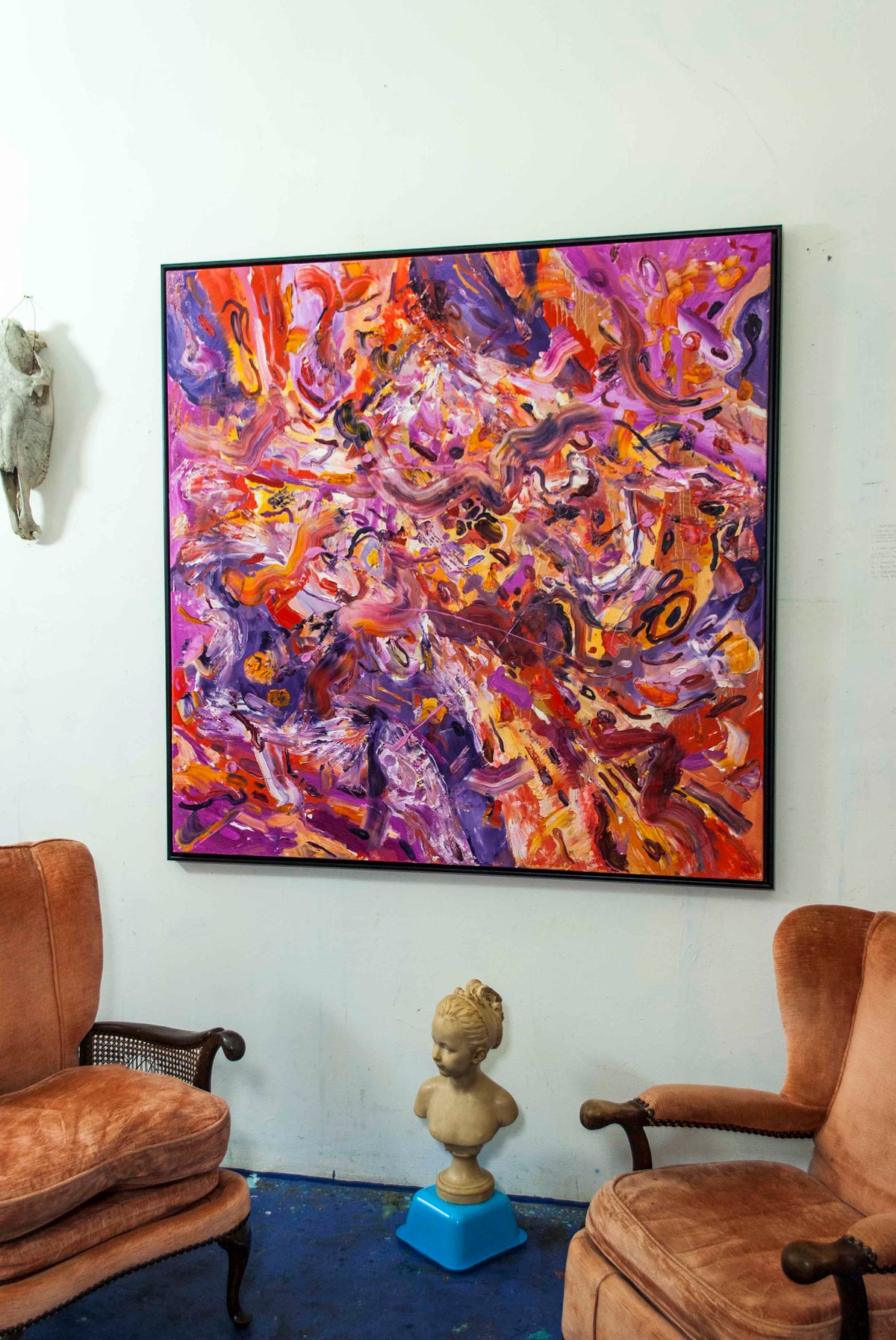 
Muscle Memory by Dominic Virtosu: original work, 150x150cm / 59.05x59.05 in, oil on canvas, 2021 (view 9)