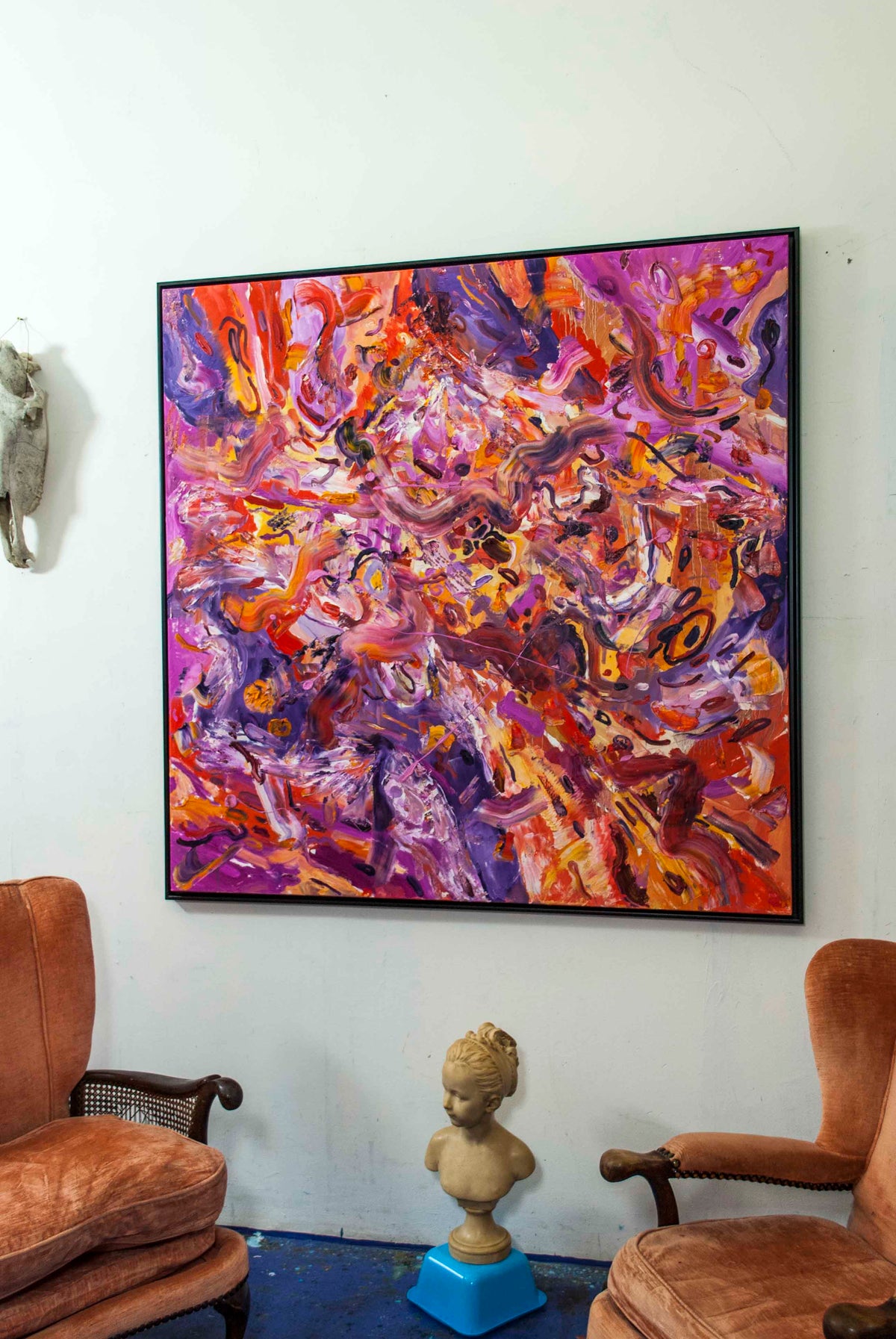 
Muscle Memory by Dominic Virtosu: original work, 150x150cm / 59.05x59.05 in, oil on canvas, 2021 (view 10)