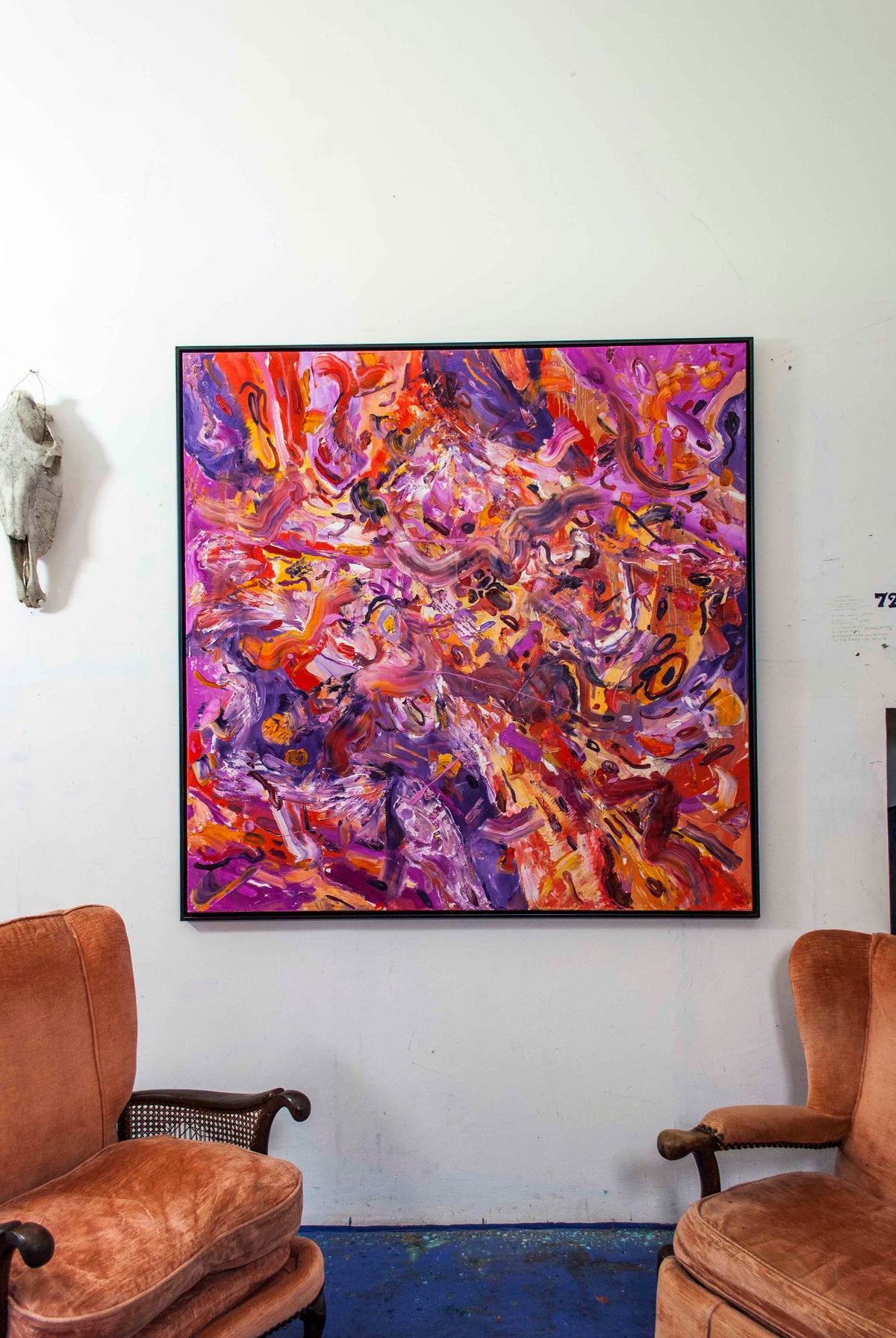 
Muscle Memory by Dominic Virtosu: original work, 150x150cm / 59.05x59.05 in, oil on canvas, 2021 (view 11)
