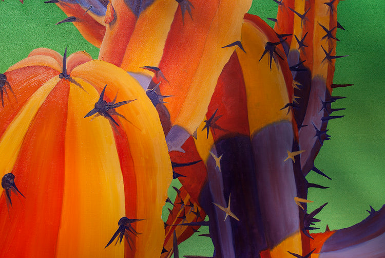 
Orange Beauty on Green by Dominic Virtosu: original work, 127.5x100cm / 50.2x39.3 in, oil on canvas, 2021 (view 12)