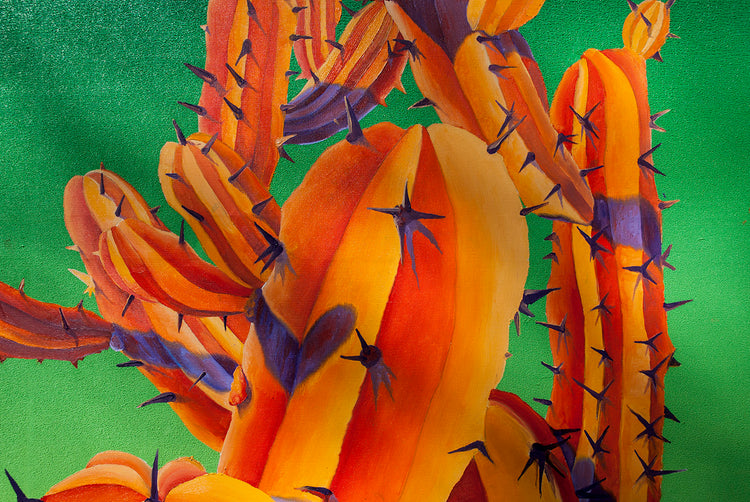 
Orange Beauty on Green by Dominic Virtosu: original work, 127.5x100cm / 50.2x39.3 in, oil on canvas, 2021 (view 13)