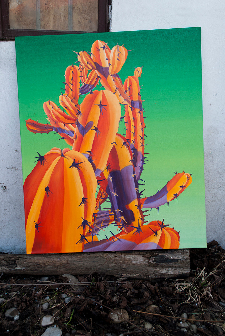 
Orange Beauty on Green by Dominic Virtosu: original work, 127.5x100cm / 50.2x39.3 in, oil on canvas, 2021 (view 15)