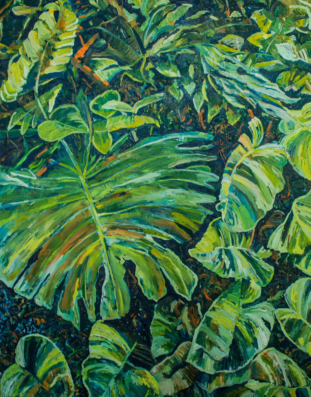 
Part of Eden - oil on canvas original painting by Dominic Virtosu