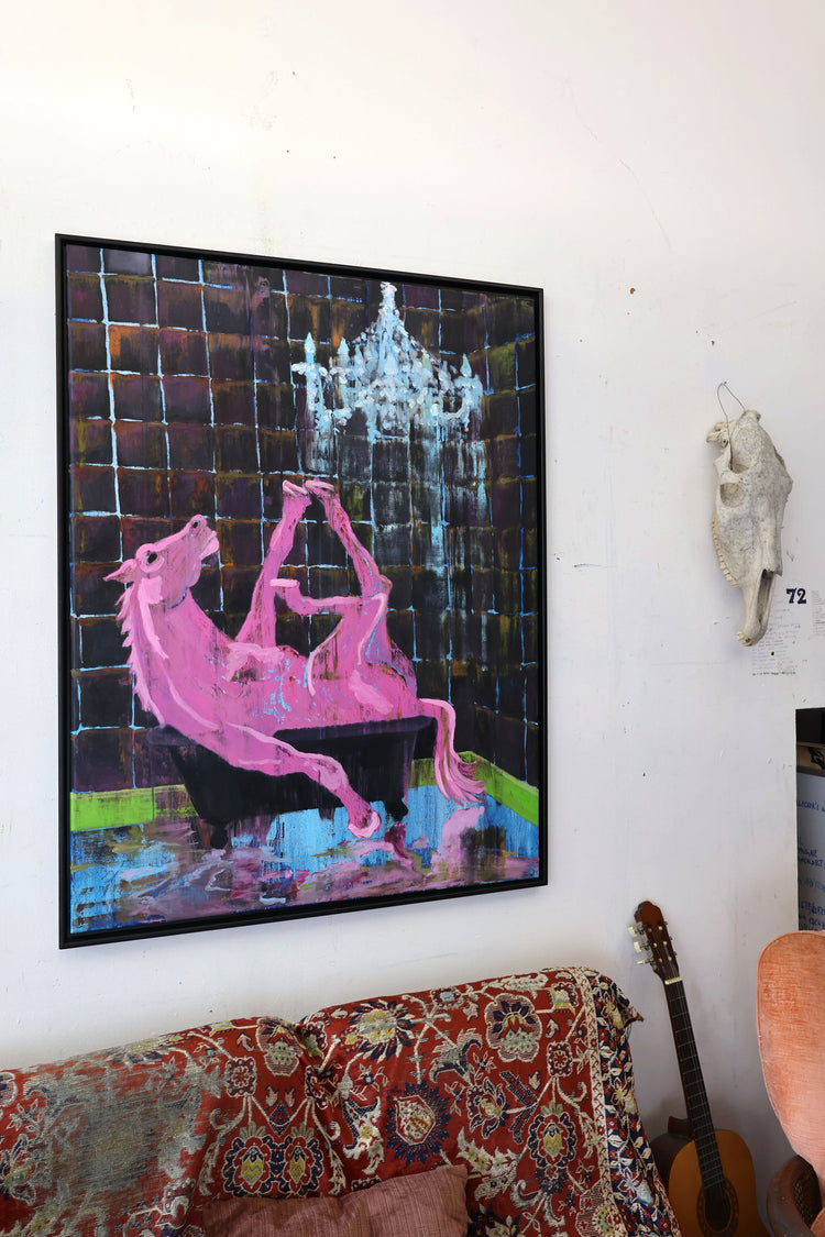 
Pink King by Dominic Virtosu: original work, 130x100cm / 51.18x39.3 in, oil on canvas, 2022 (view 3)
