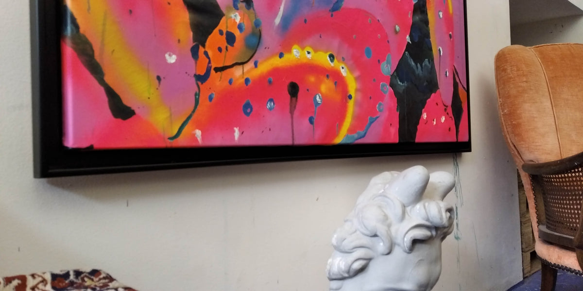 
Pink All Around by Dominic Virtosu: original work, 150x125cm / 59.05x49.2 in, oil on canvas, 2020 (view 3)