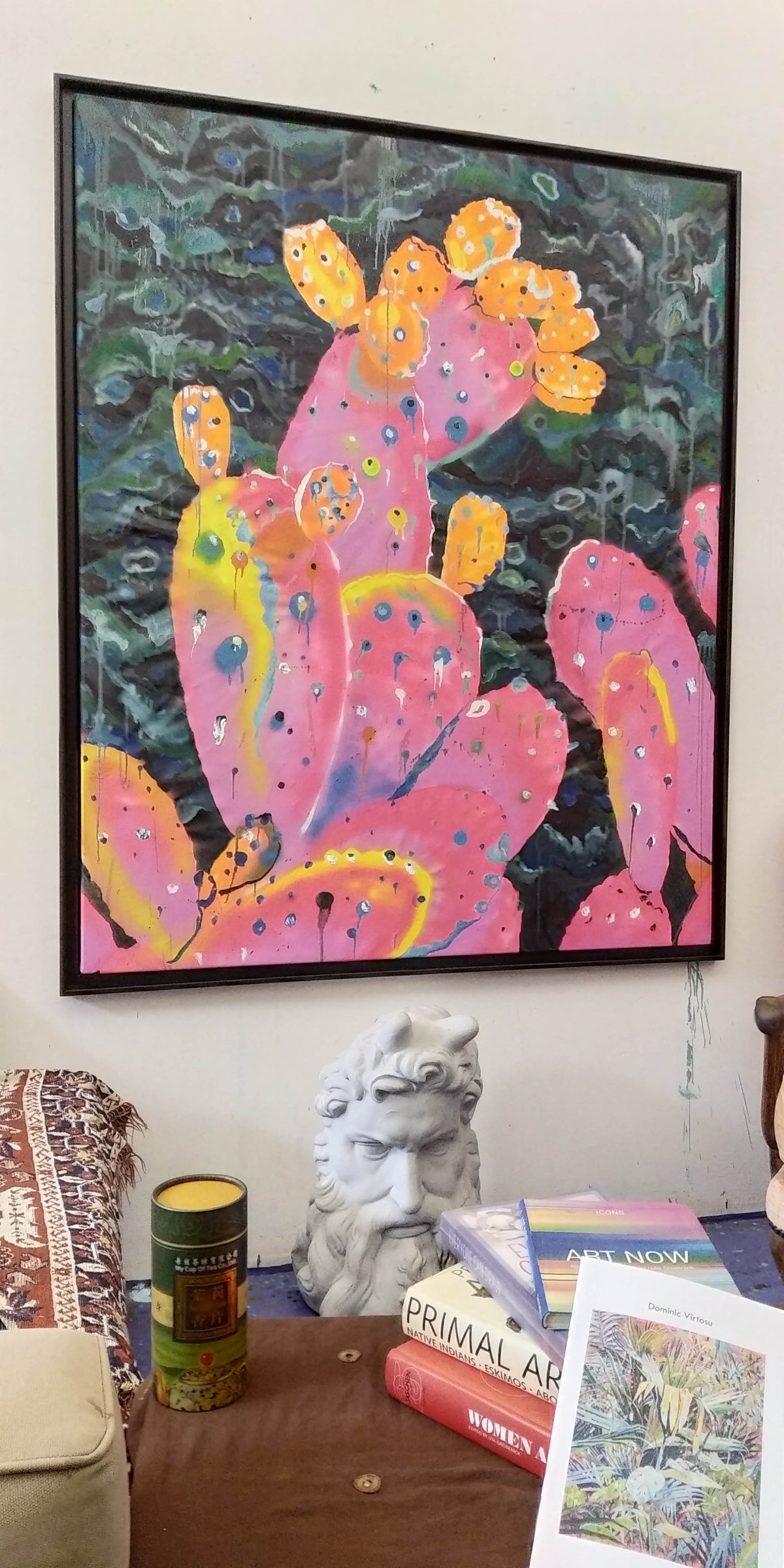 
Pink All Around by Dominic Virtosu: original work, 150x125cm / 59.05x49.2 in, oil on canvas, 2020 (view 8)