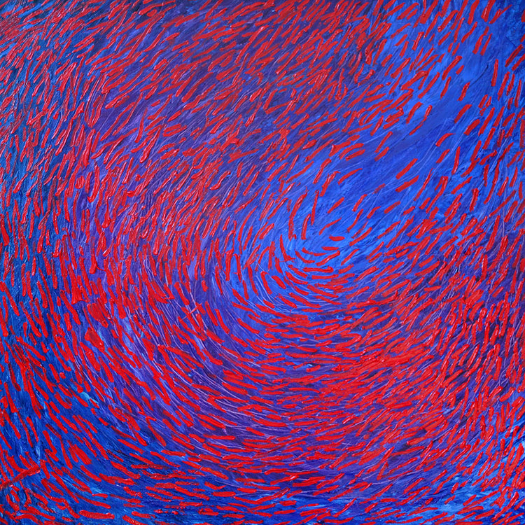 Itinéraire Rouge sur Bleu
