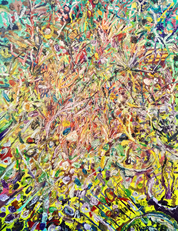 
Roof Garden by Dominic Virtosu: original work, 130x100cm / 51.18x39.3 in, oil on canvas, 2019