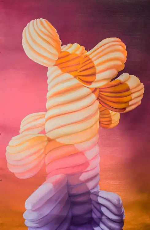 
What is This? by Dominic Virtosu: original work, 127x75cm / 50.19x29.5 in, oil and resin on canvas, 2020