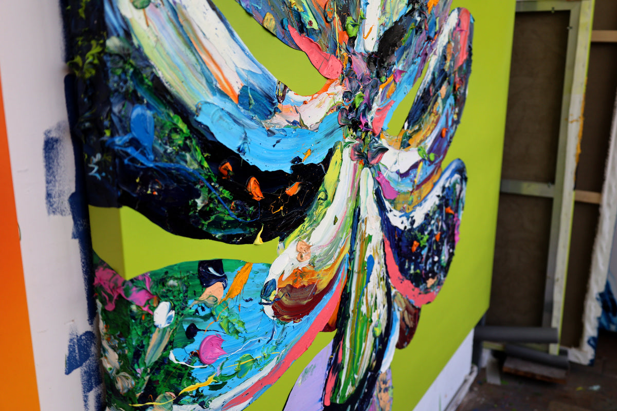 
Succulent Giant by Dominic Virtosu: original work, 180x150cm / 70.8x59.5 in, oil and spray paint on canvas, 2022 (view 15)