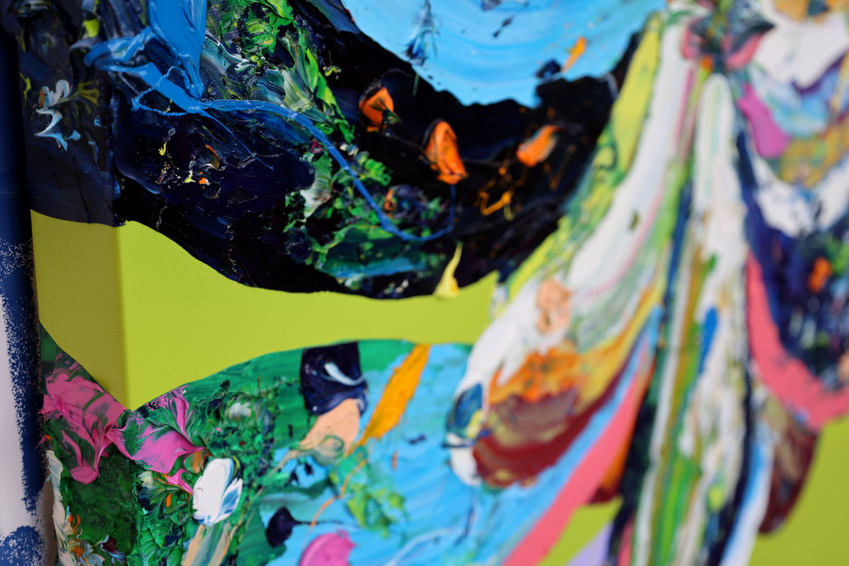 
Succulent Giant by Dominic Virtosu: original work, 180x150cm / 70.8x59.5 in, oil and spray paint on canvas, 2022 (view 14)