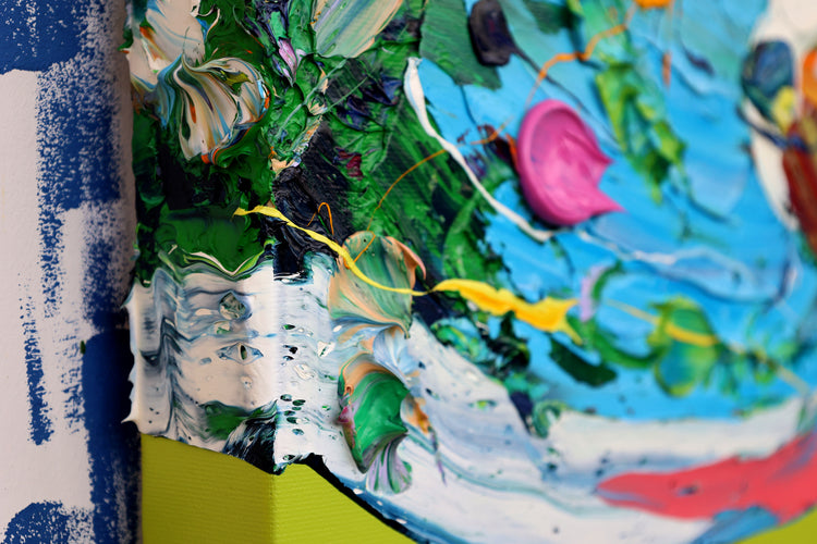 
Succulent Giant by Dominic Virtosu: original work, 180x150cm / 70.8x59.5 in, oil and spray paint on canvas, 2022 (view 18)