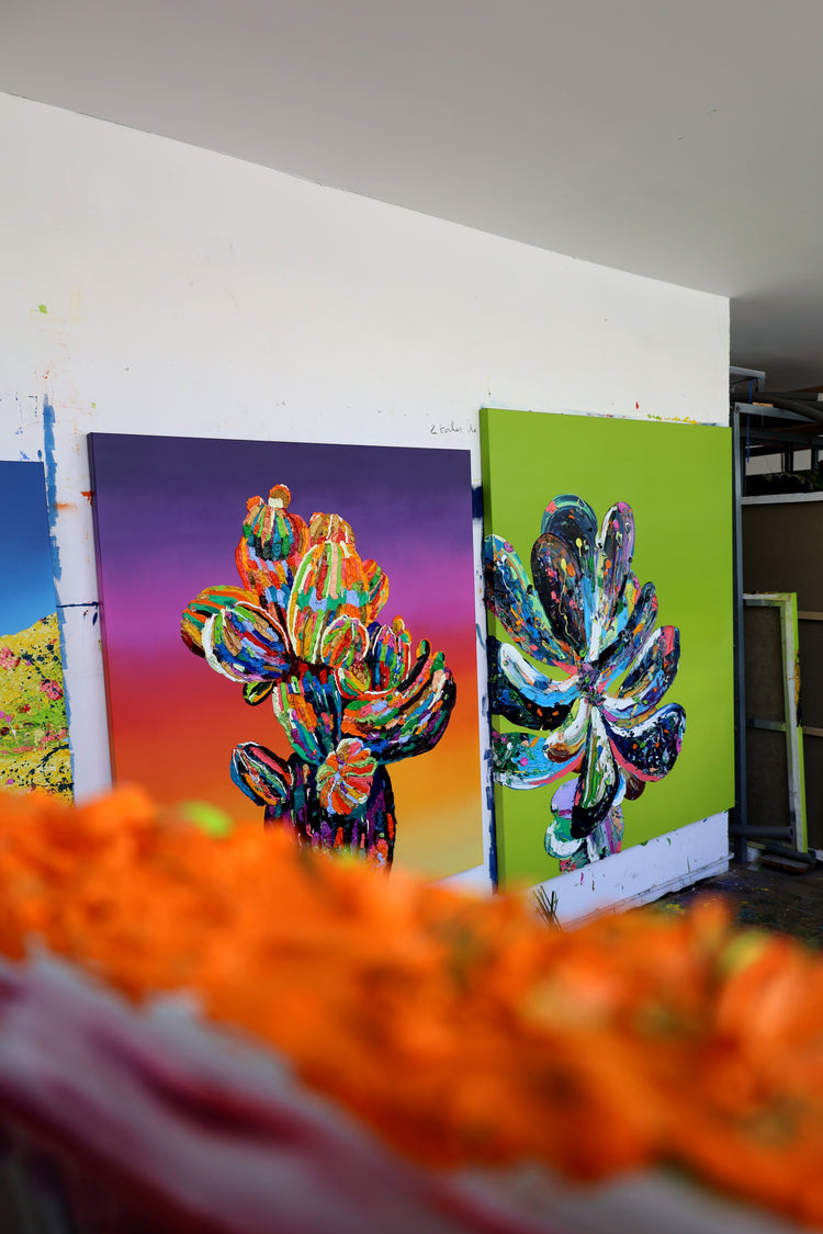 
Succulent Giant by Dominic Virtosu: original work, 180x150cm / 70.8x59.5 in, oil and spray paint on canvas, 2022 (view 20)