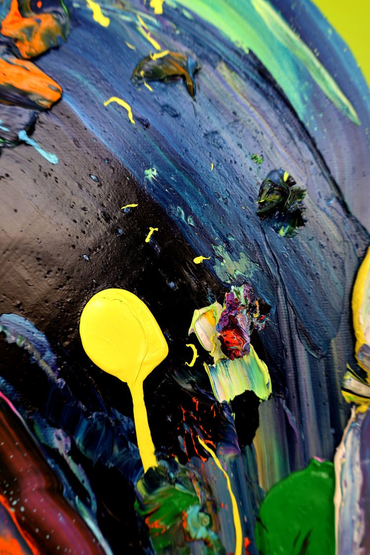 
Succulent Giant by Dominic Virtosu: original work, 180x150cm / 70.8x59.5 in, oil and spray paint on canvas, 2022 (view 5)