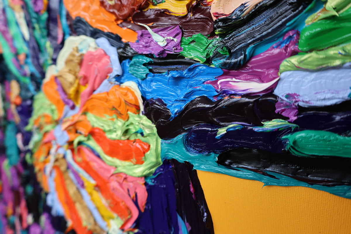 
Sunset Colour by Dominic Virtosu: original work, 150x130cm / 59.06x51.18 in, oil and spray paints on canvas, 2022 (view 3)