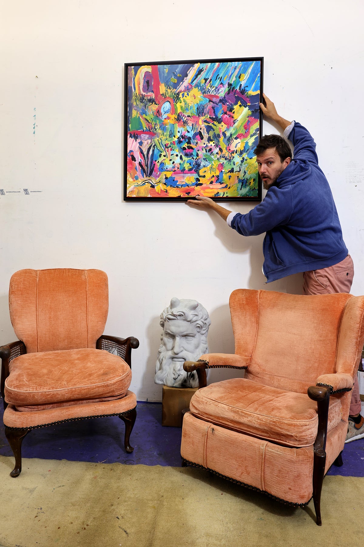 
Mixed Feelings by Dominic Virtosu: original work, 90x90 cm / 35.4x35.4 in, oil on canvas, 2021 (view 13)