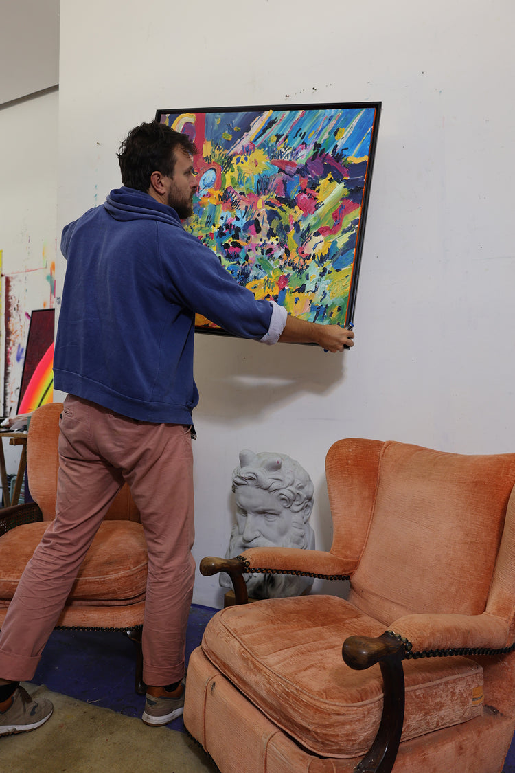 
Mixed Feelings by Dominic Virtosu: original work, 90x90 cm / 35.4x35.4 in, oil on canvas, 2021 (view 14)