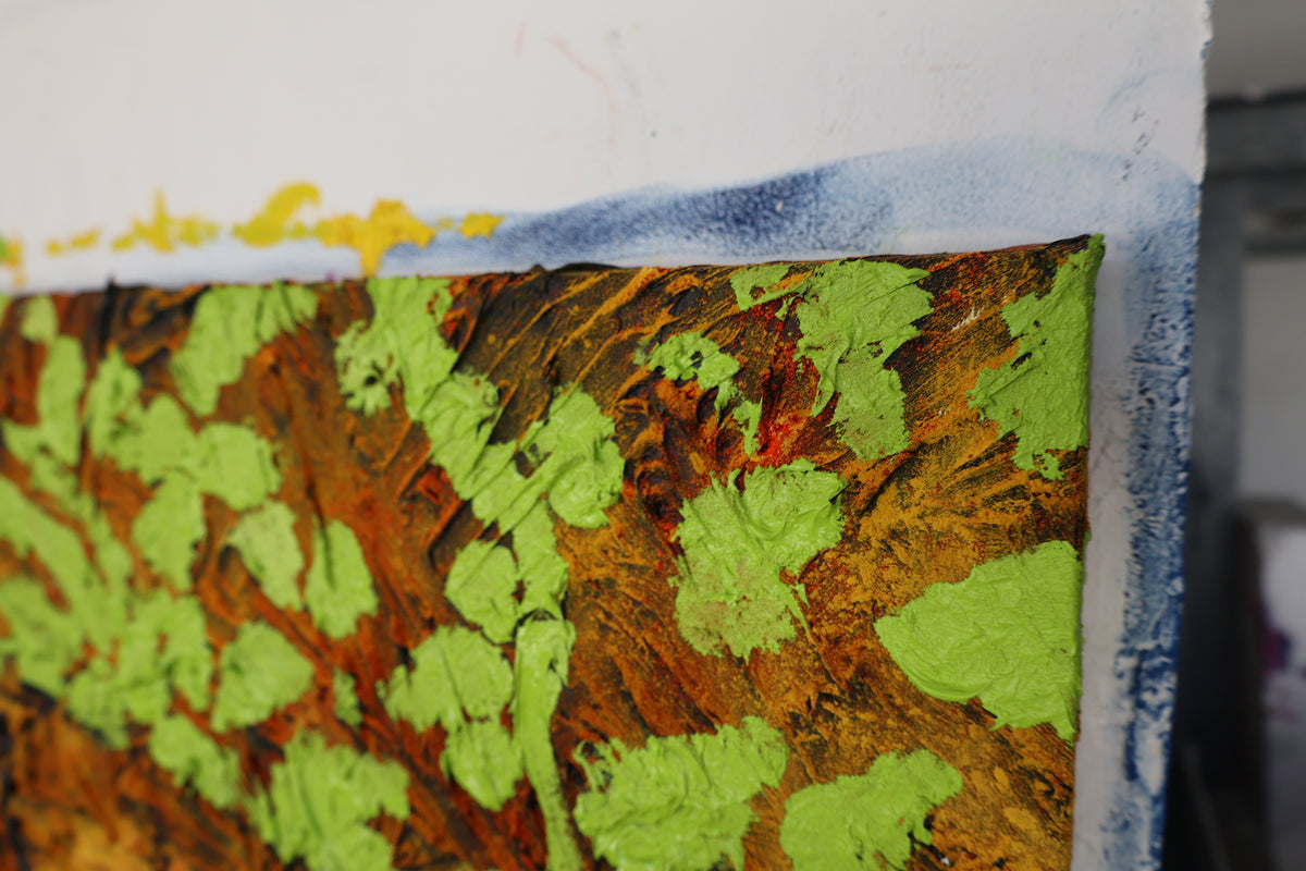 
Thick and Deep by Dominic Virtosu: original work, 200x150cm / 78.74x59.06 in, oil and pigment on canvas, 2022 (view 12)