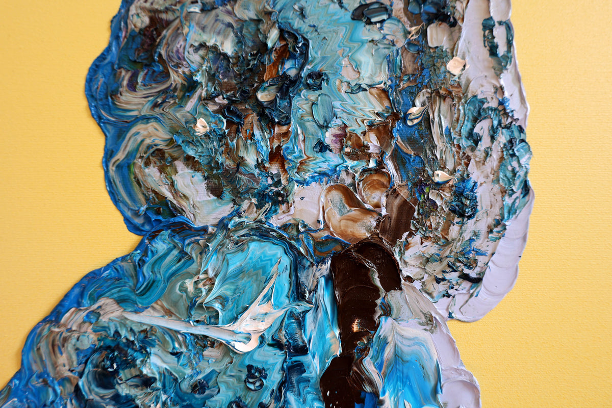 
Thick Boi by Dominic Virtosu: original work, 130x100cm / 51.18x39.3 in, oil and spray paint on canvas, 2022 (view 26)