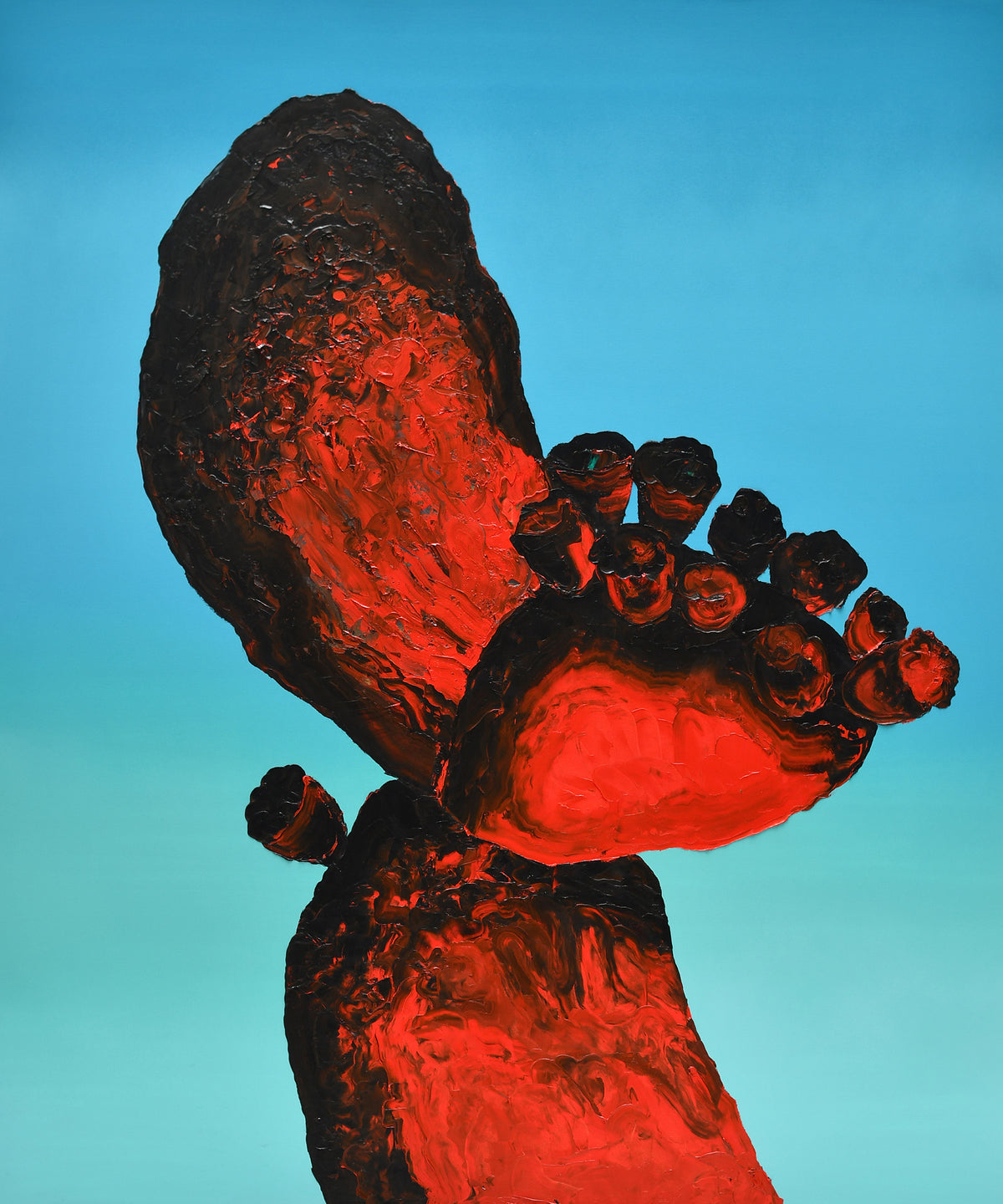 
Tormented Soul by Dominic Virtosu: original work, 180x150cm / 70.8x59.5 in, oil and spray paint on canvas, 2021