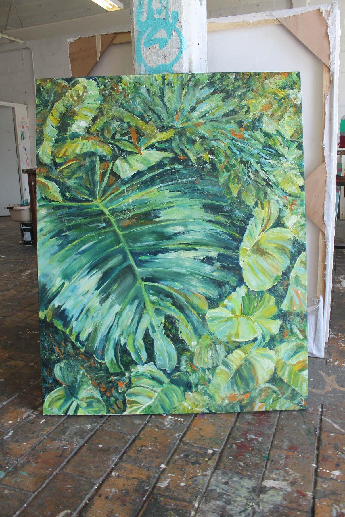 
Part of Eden 3 by Dominic Virtosu: original work, 127.5x100cm /50.1x39.3 in, oil on canvas, 2018 (view 2)