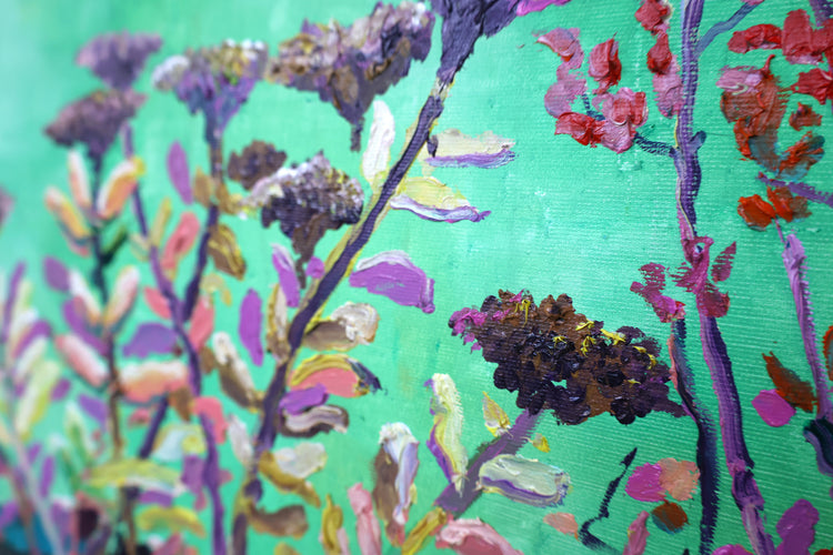 
Autumn Colors by Dominic Virtosu: original work, 60x60 cm / 23.62x23.62 in, oil and spray paint on canvas, 2022 (view 7)