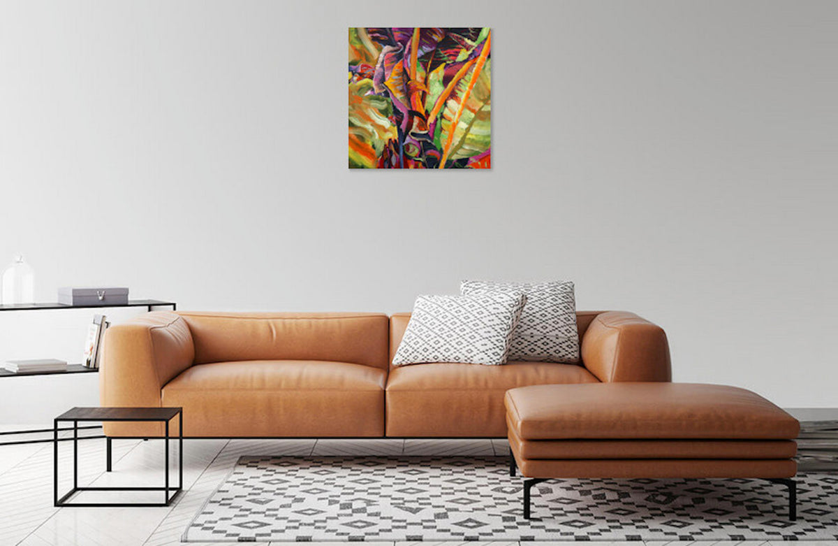 
Living the Dream by Dominic Virtosu: original work, 60x60 cm / 23.62x23.62 in, oil and spray paint on canvas, 2022 (view 2)