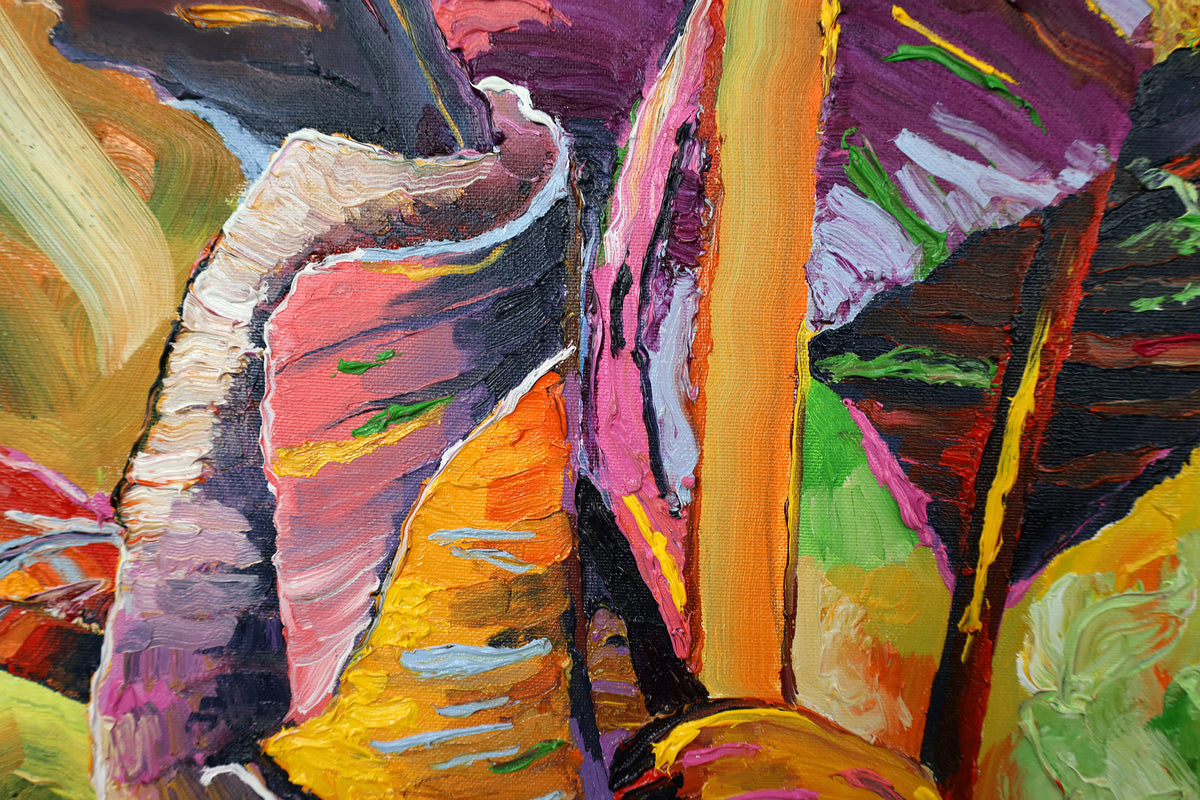 
Living the Dream by Dominic Virtosu: original work, 60x60 cm / 23.62x23.62 in, oil and spray paint on canvas, 2022 (view 13)