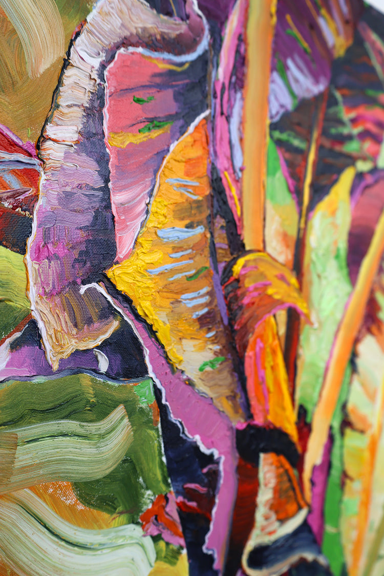 
Living the Dream by Dominic Virtosu: original work, 60x60 cm / 23.62x23.62 in, oil and spray paint on canvas, 2022 (view 4)