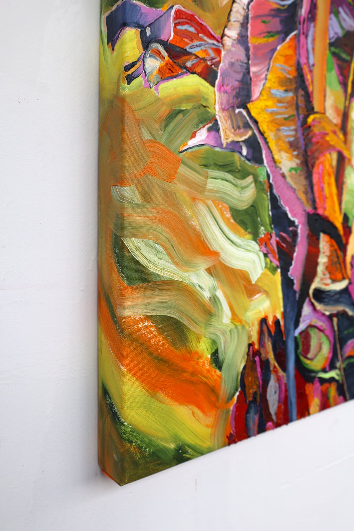 
Living the Dream by Dominic Virtosu: original work, 60x60 cm / 23.62x23.62 in, oil and spray paint on canvas, 2022 (view 6)