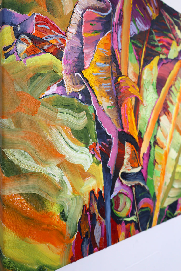 
Living the Dream by Dominic Virtosu: original work, 60x60 cm / 23.62x23.62 in, oil and spray paint on canvas, 2022 (view 7)