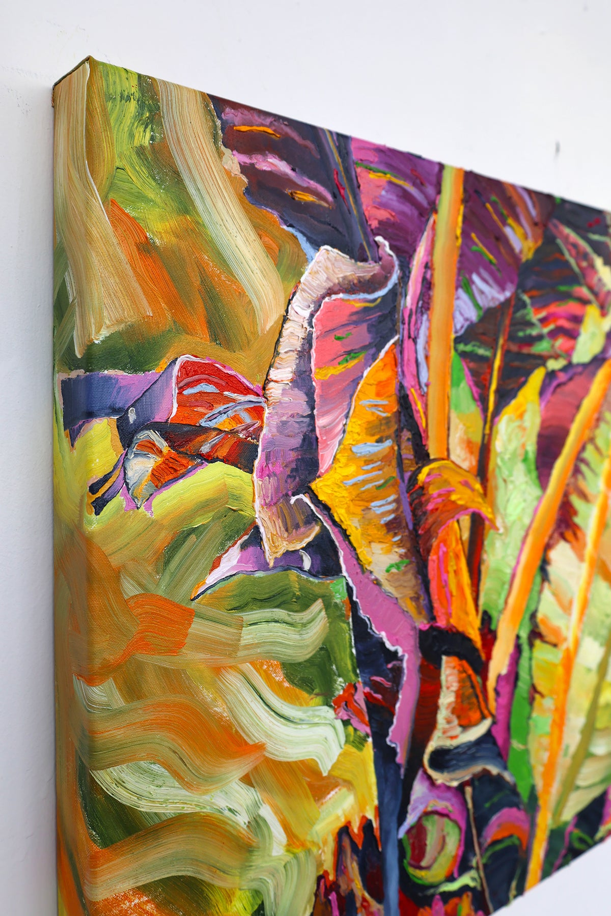 
Living the Dream by Dominic Virtosu: original work, 60x60 cm / 23.62x23.62 in, oil and spray paint on canvas, 2022 (view 8)