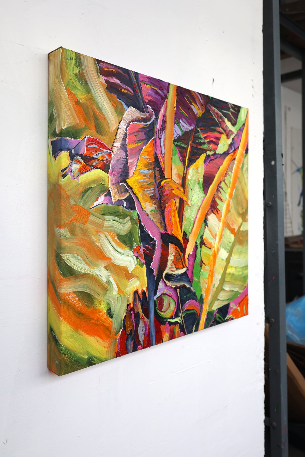 
Living the Dream by Dominic Virtosu: original work, 60x60 cm / 23.62x23.62 in, oil and spray paint on canvas, 2022 (view 9)