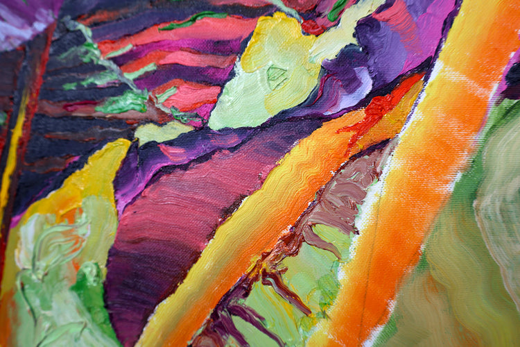 
Living the Dream by Dominic Virtosu: original work, 60x60 cm / 23.62x23.62 in, oil and spray paint on canvas, 2022 (view 11)