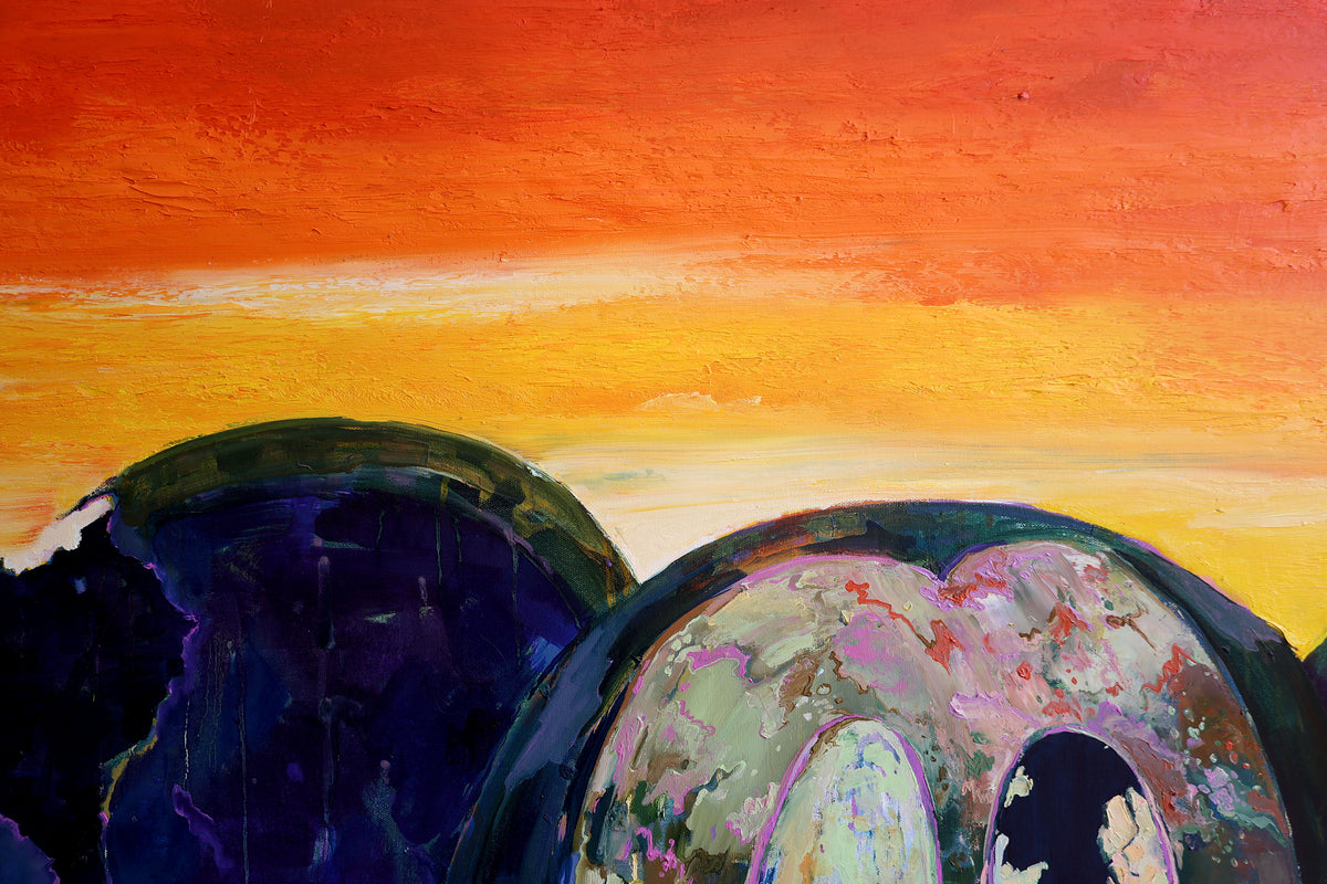 
Fun Times by Dominic Virtosu: original work, 150x150cm / 59.05x59.05 in, oil on canvas, 2022 (view 14)