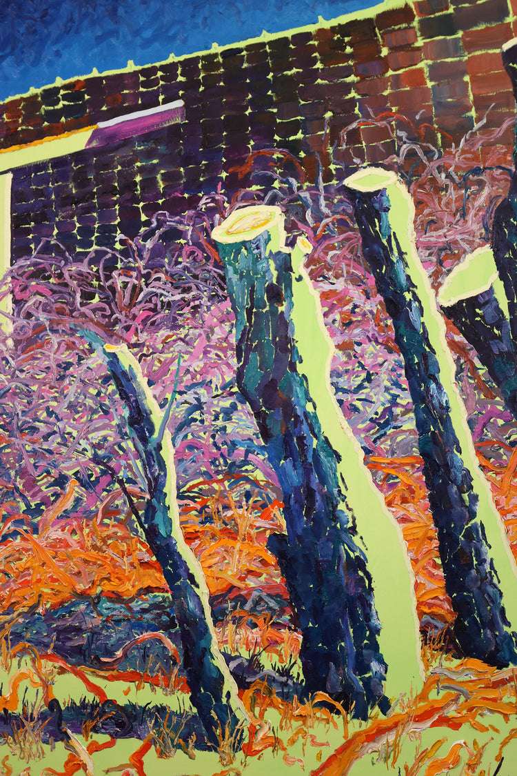 
Early Spring by Dominic Virtosu: original work, 150x130cm / 59.06x51.18 in, oil and spray paints on canvas, 2022 (view 6)