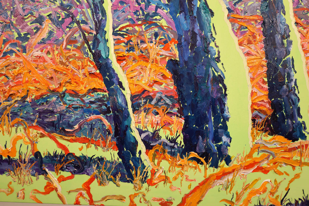 
Early Spring by Dominic Virtosu: original work, 150x130cm / 59.06x51.18 in, oil and spray paints on canvas, 2022 (view 11)