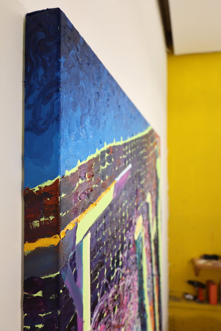 
Early Spring by Dominic Virtosu: original work, 150x130cm / 59.06x51.18 in, oil and spray paints on canvas, 2022 (view 13)