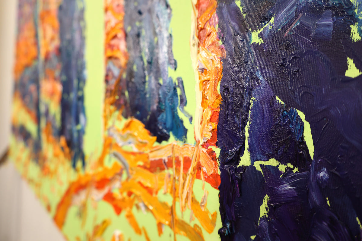 
Early Spring by Dominic Virtosu: original work, 150x130cm / 59.06x51.18 in, oil and spray paints on canvas, 2022 (view 10)