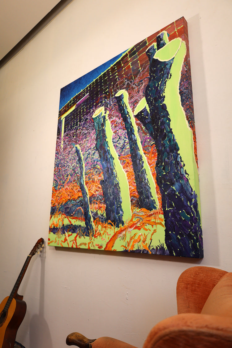 
Early Spring by Dominic Virtosu: original work, 150x130cm / 59.06x51.18 in, oil and spray paints on canvas, 2022 (view 8)