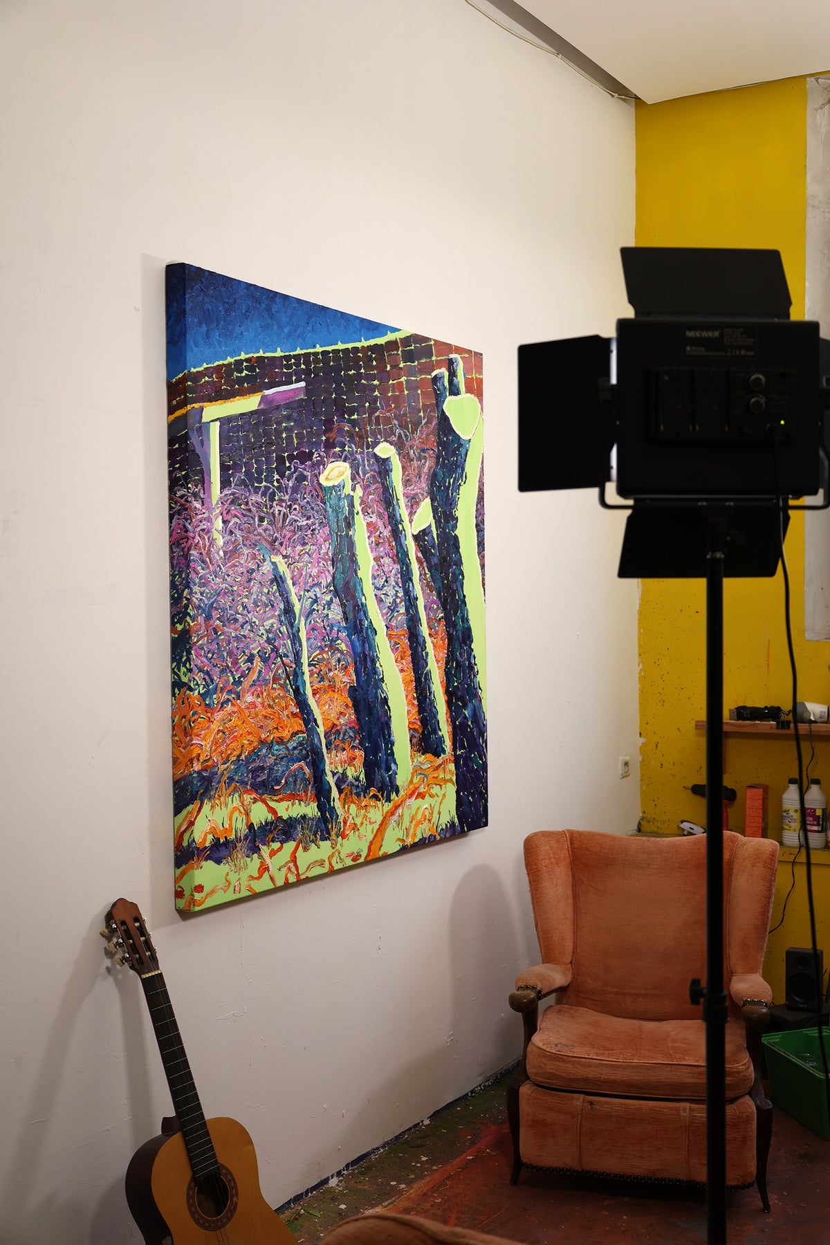 
Early Spring by Dominic Virtosu: original work, 150x130cm / 59.06x51.18 in, oil and spray paints on canvas, 2022 (view 14)