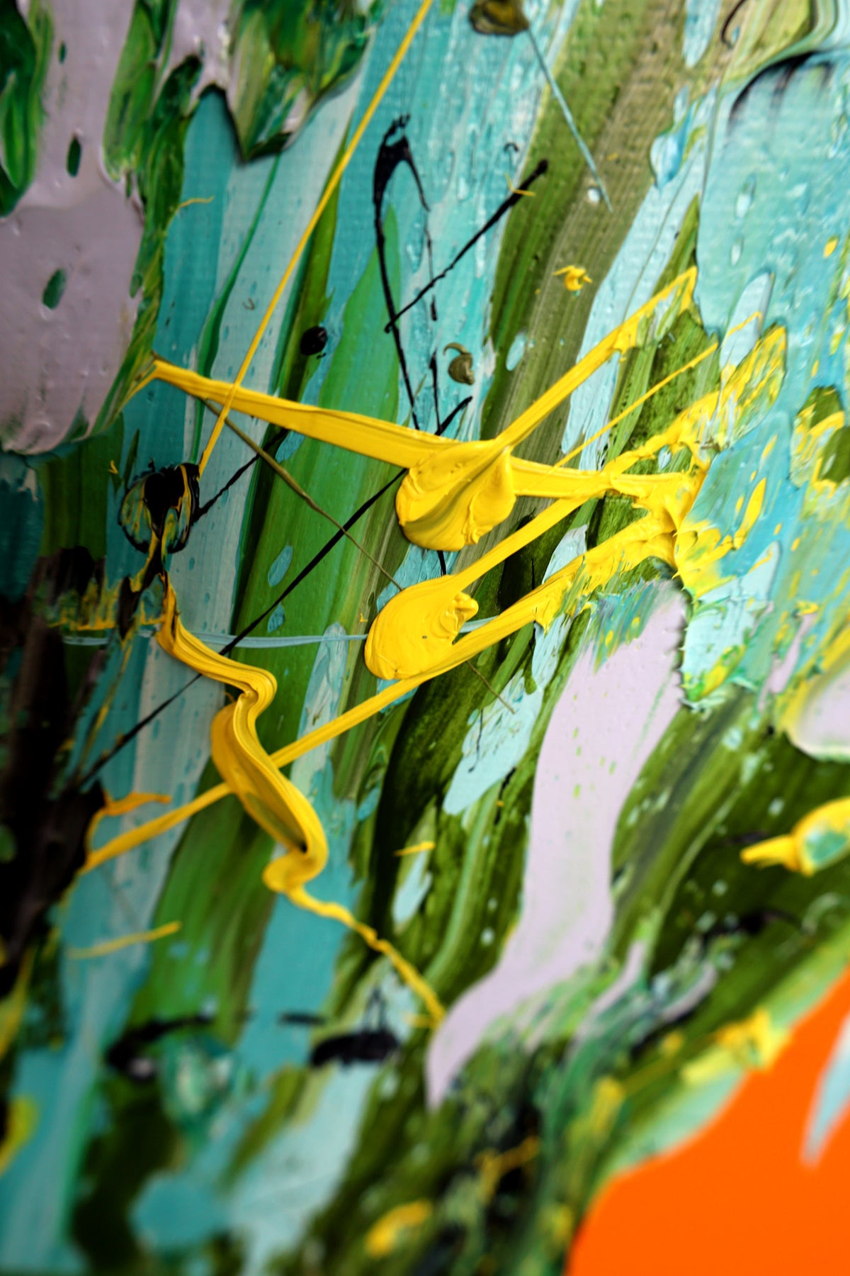 
Green Giant by Dominic Virtosu: original work, 180x150cm / 70.8x59.5 in, oil and spray paint on canvas, 2022 (view 11)