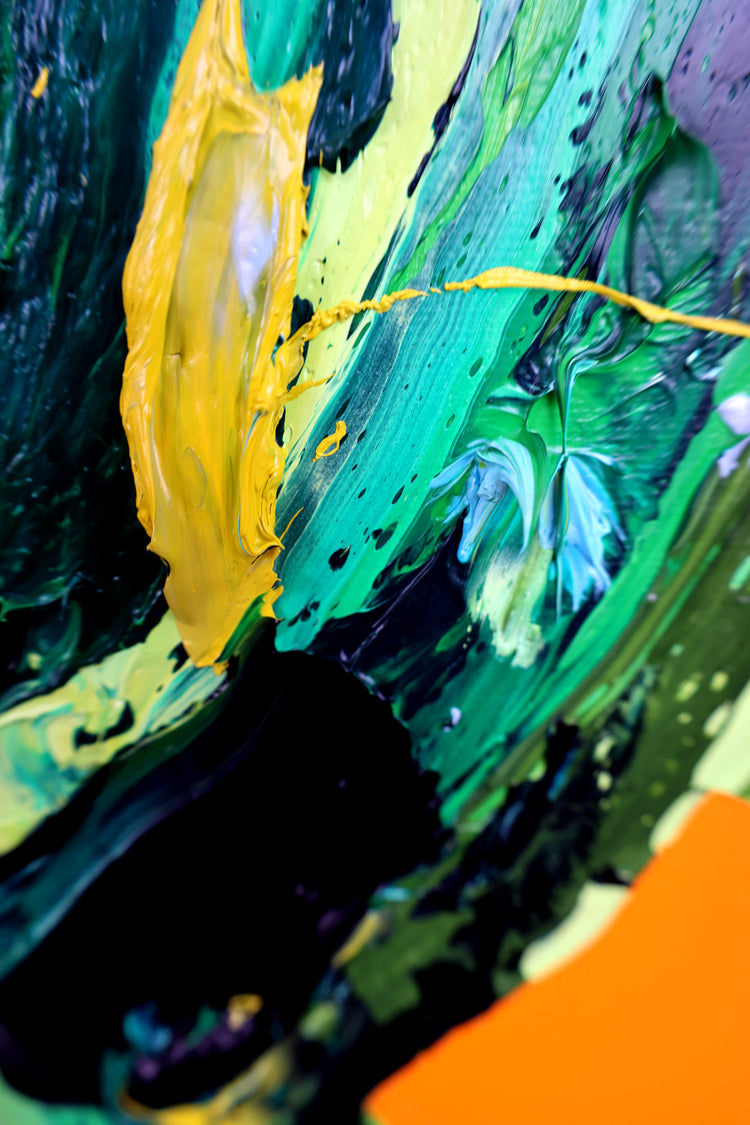 
Green Giant by Dominic Virtosu: original work, 180x150cm / 70.8x59.5 in, oil and spray paint on canvas, 2022 (view 13)