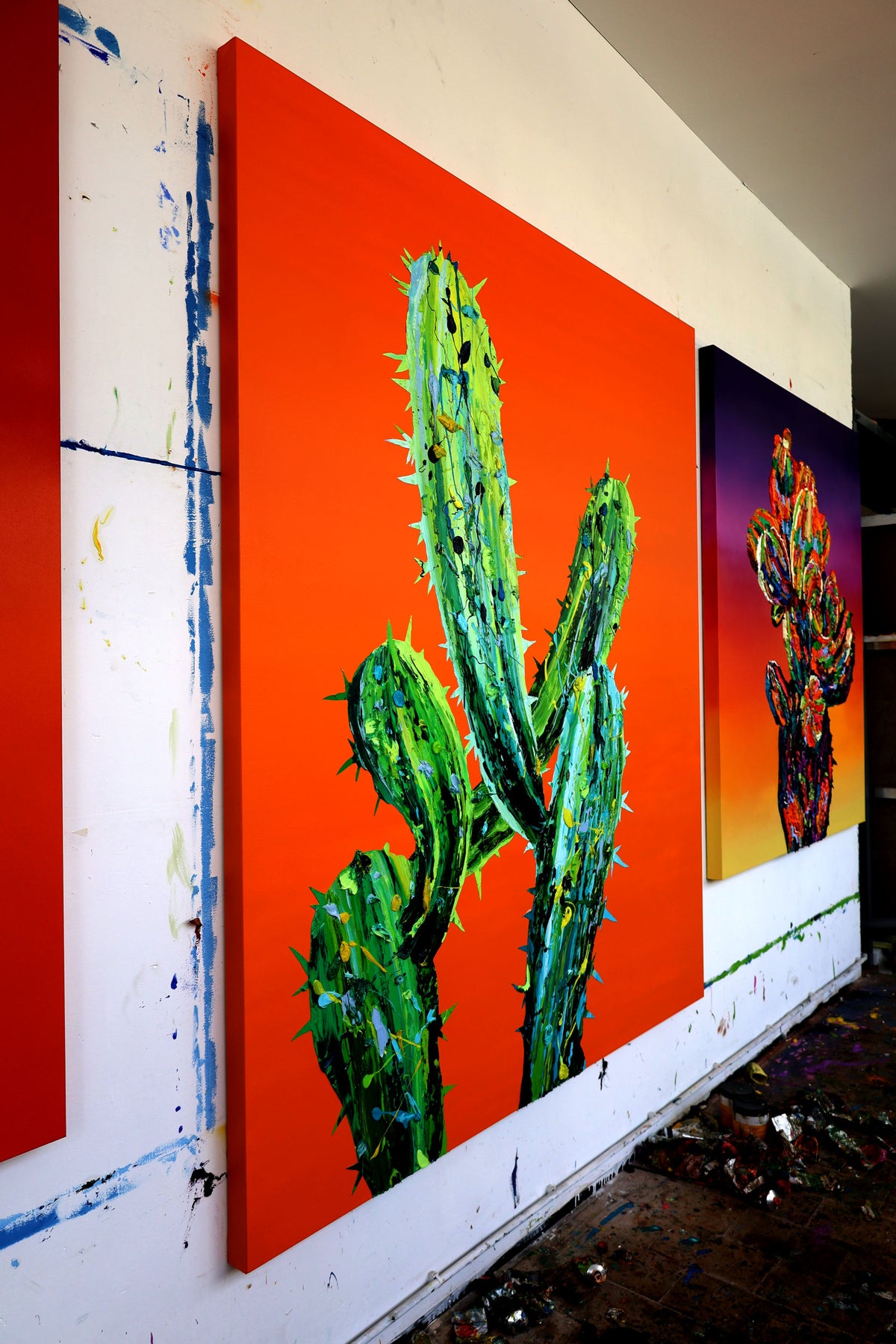 
Green Giant by Dominic Virtosu: original work, 180x150cm / 70.8x59.5 in, oil and spray paint on canvas, 2022 (view 15)