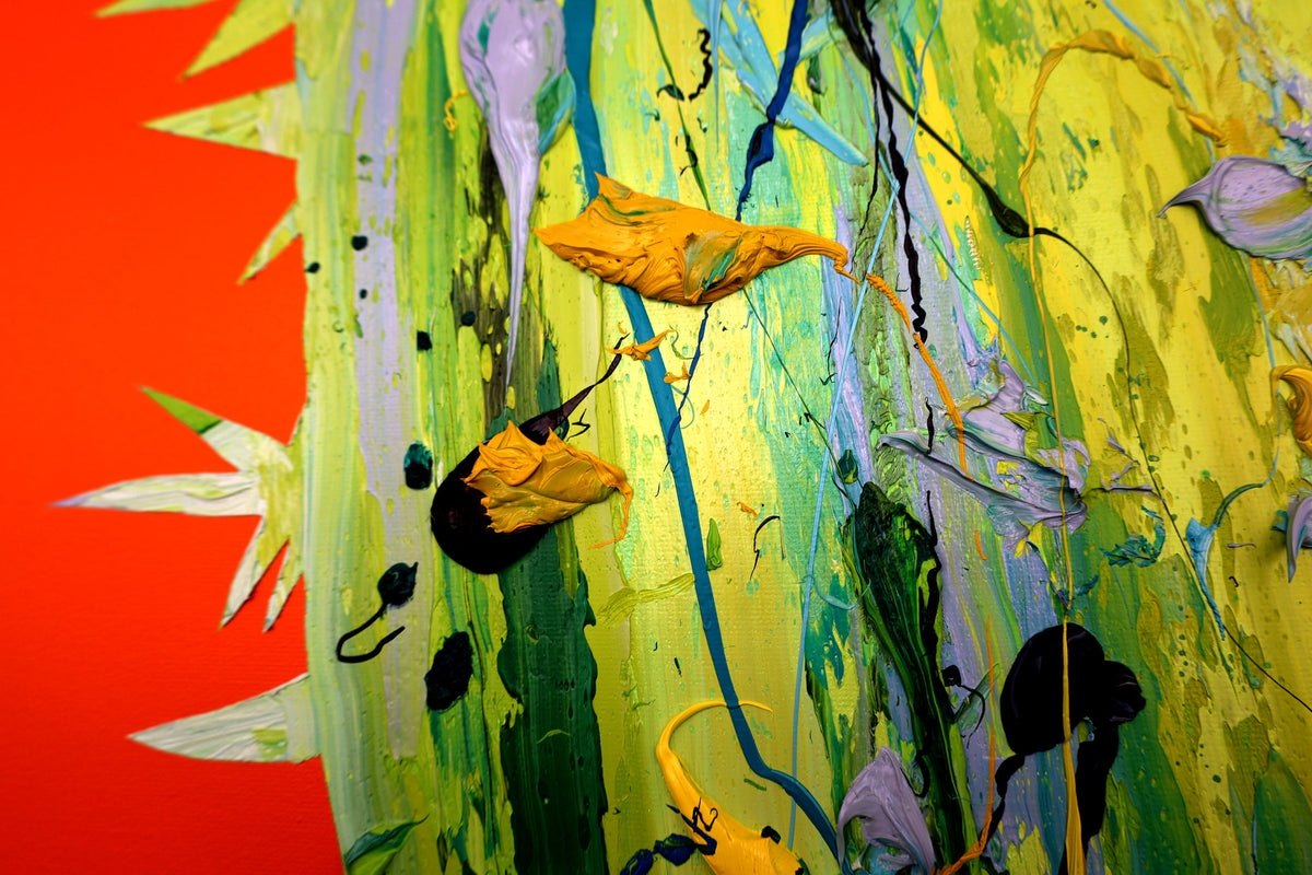 
Green Giant by Dominic Virtosu: original work, 180x150cm / 70.8x59.5 in, oil and spray paint on canvas, 2022 (view 8)