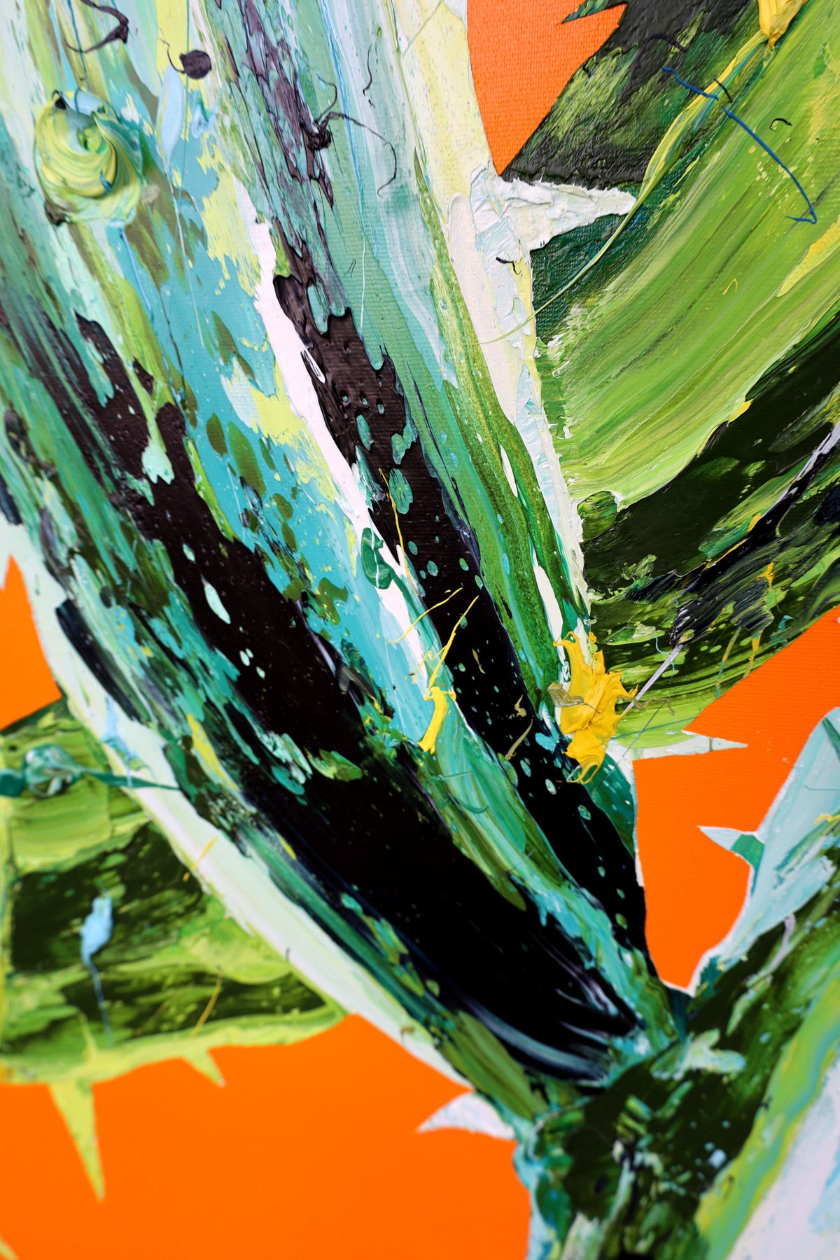 
Green Giant by Dominic Virtosu: original work, 180x150cm / 70.8x59.5 in, oil and spray paint on canvas, 2022 (view 9)