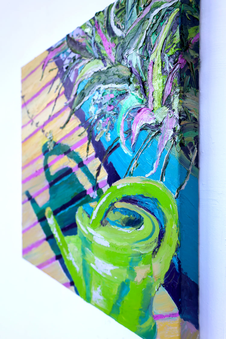 
Long Shadows by Dominic Virtosu: original work, 60x60 cm / 23.62x23.62 in, oil and spray paint on canvas, 2022 (view 11)